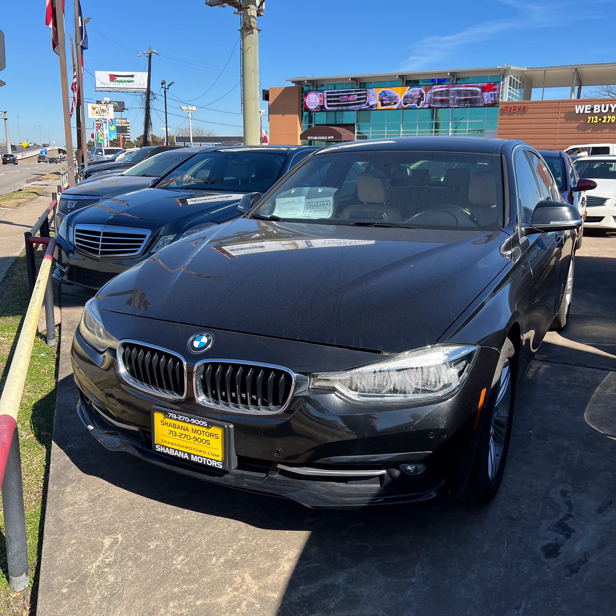 black-bmw-sedan